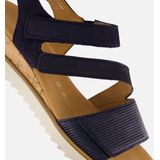 Gabor - Sandalen - Blauw - Leer - Klittenbandsluiting - Rubber Zool