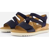 Gabor - Sandalen - Blauw - Leer - Klittenbandsluiting - Rubber Zool