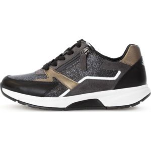 Gabor, Schoenen, Dames, Zwart, 39 EU, Leer, Rolling sneaker