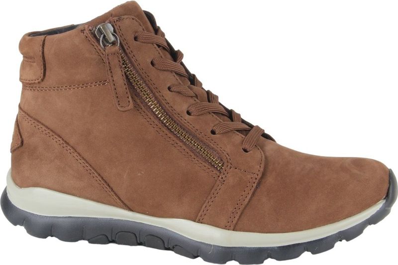 Gabor 868 dames veterboots sportief (4) bruin