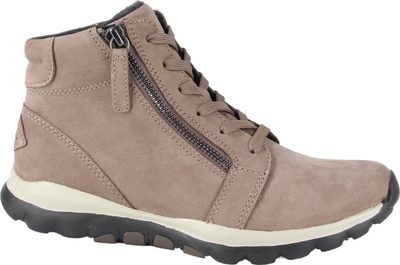 Gabor 868 dames veterboots sportief (4) beige