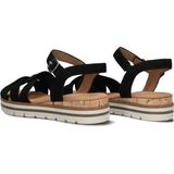 Gabor - Sandalen - Zwart - Suède - Gesp Sluiting