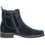 Enkellaarsjes - Suède - Gevoerd - Blokhak - Ritssluiting - Normale Breedte