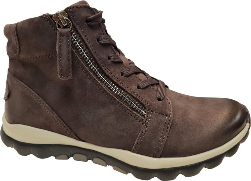 Gabor - 56.868.39 - Dames Veterschoenen - Bruin - Nubuck - Rollingsoft Technologie