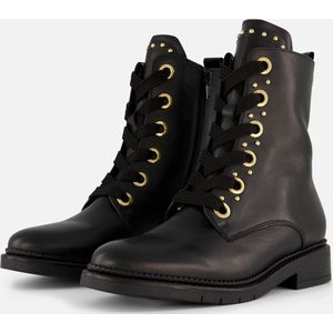 Gabor - Veterlaarzen - Zwart - Leer