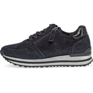 Gabor - Comfort - Sneakers - Blauw - Kalfsnappaleer - Ritssluiting