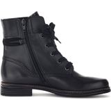 Gabor - Veterlaarzen - Zwart - Leer - Blokhak 3 cm