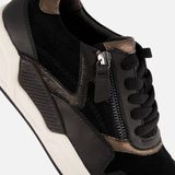 Gabor Rollingsoft sneakers zwart Suede Dames