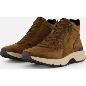 Gabor Rollingsoft Veterschoenen Hoog - cognac
