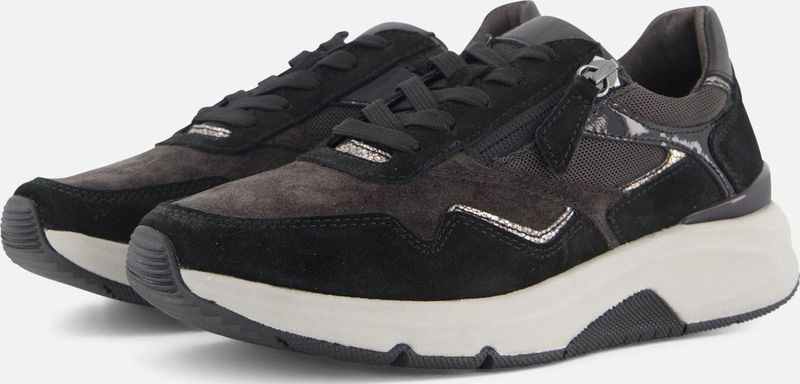 Gabor Rollingsoft Sneakers grijs Suede - Dames