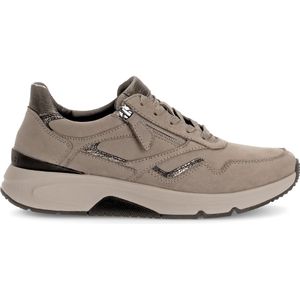 Gabor Rollingsoft Sneaker Taupe Nubuck 896
