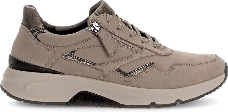 Gabor - Rollingsoft Sensitive - Dames Wandelsneaker - Beige - Flexibele Zool