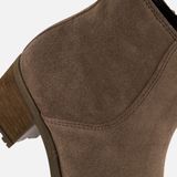 Gabor - Comfort-collectie - Enkellaarsjes - Bruin - Zacht Suède