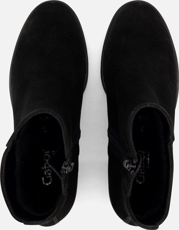 Gabor - Elegante Enkellaars - Zwart - Leer