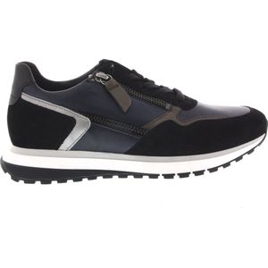 GABOR - Comfort Sneakers - Blauw - Kalfssuède/Nappaleer - Ritssluiting