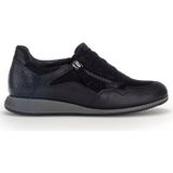 Gabor - Moderne Sportieve Slip-On Basket Schoen - Zwart - Leer