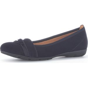 Ballerina - Effen - Leer - Suède - Ronde Neus - Platte Hak