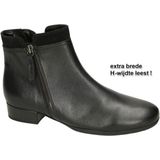 Gabor Enkellaarsjes zwart Leer Dames