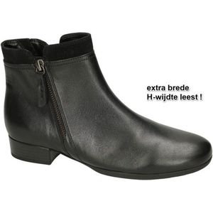 Gabor Enkellaarsjes zwart Leer Dames