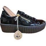 Gabor - Plateausneakers - Casual Schoenen - Zwart - Glanzend