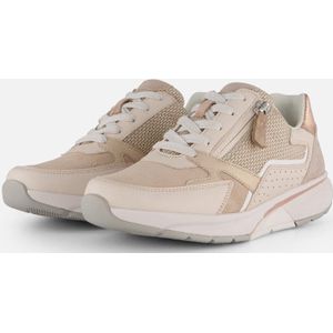 Vrijetijdsschoen - Lichtbeige/Ivory - Veterschoen - Sleehak