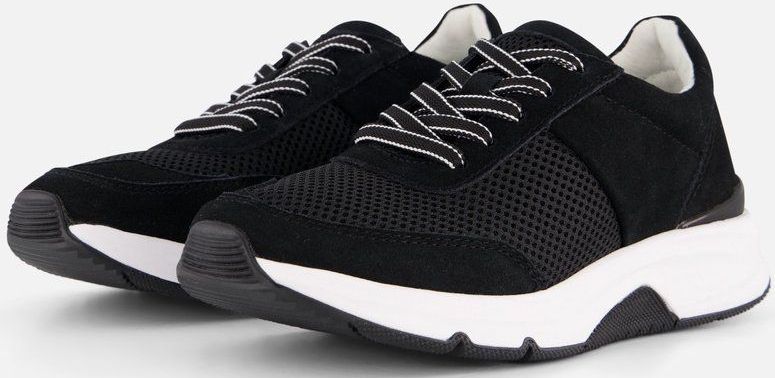 Gabor - Rollingsoft Sneakers Laag - Zwart - Textiel