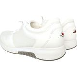 Vrijetijdsschoen - Wit - Vetersluiting - Sleehak - Laag