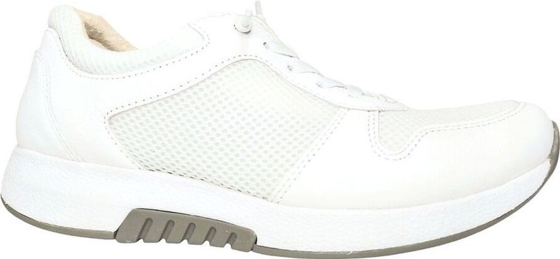 Vrijetijdsschoen - Wit - Vetersluiting - Sleehak - Laag