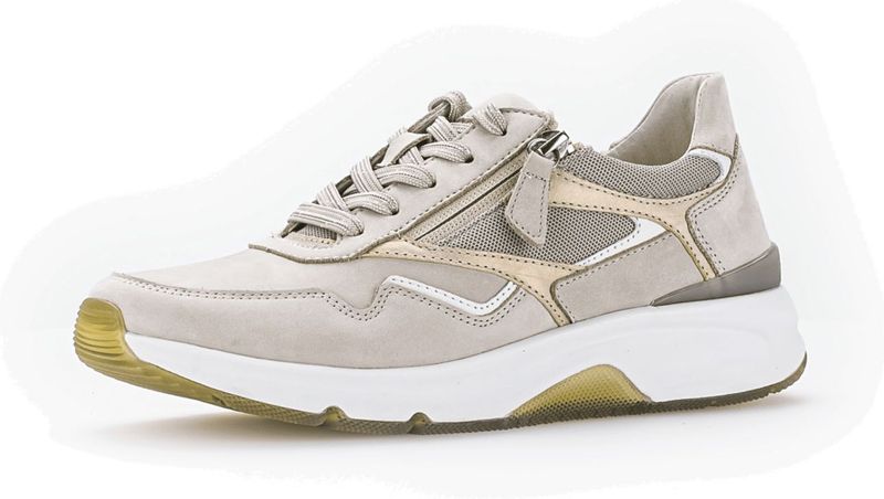 GABOR Sneakers - Grijs - Nubuk/Mesh Kombi - Rolling Soft