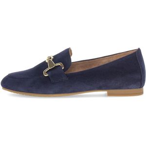 Gabor Dames Slippers - Blauw - Suède - Flexibele Rubber Zool