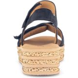 Gabor - Dames Sandalen - Blauw - Suède Leer