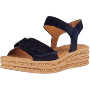 Gabor - Dames Sandalen - Blauw - Suède Leer