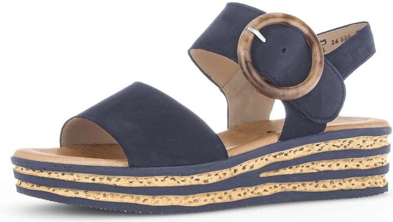 Gabor - 64.550.16 - Sandalen - Blauw - Soft Nubuk