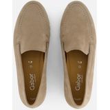 Gabor - Instappers - Beige - Nubuck - Comfort Fit Voetbed - Uitneembaar Voetbed