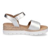 Gabor - Sandalen - Grijs - Leer - Zilveren Metallic