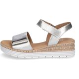 Gabor - Sandalen - Grijs - Leer - Zilveren Metallic
