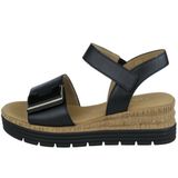 Gabor - Sandalen Plat - Zwart - Leer