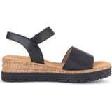Gabor - Sandalen Plat - Zwart - Leer