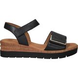 Gabor - Sandalen Plat - Zwart - Leer