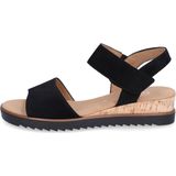 Gabor - Sandalen - Zwart - Suède