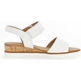 Gabor - Genua - Sandalen - Wit - Sandaal met Klittenbandsluiting