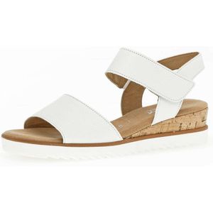 Gabor - Genua - Sandalen - Wit - Sandaal met Klittenbandsluiting