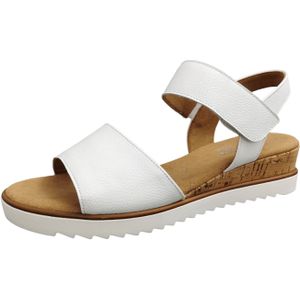 Gabor GENUA Sandalette, Sommerschuh, Sandale, Keilabsatz, mit Klettverschluss, Weite G