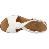 Gabor - Sandalen - Wit - Leer - Gekruiste Bandjes - Verstelbare Band