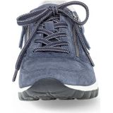 Gabor - Rollingsoft Sneakers - Blauw - Velours - Ademend - Verwijderbare Binnenzool - Ritssluiting - Vetersluiting