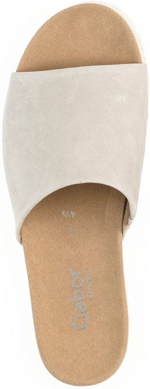 GABOR - Muiltjes - Beige - Leer - Middelhoge Hak