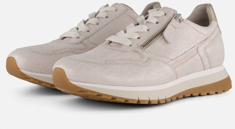 Gabor - Sneakers - Wit - Nubuck - Dames - Comfortabel en Uitneembaar Voetbed