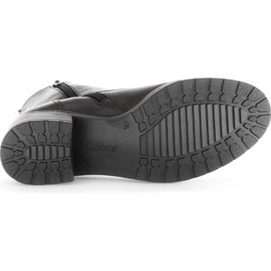 Gabor - Veterlaarsjes - Zwart - Leer - G-wijdte - Hak 40 mm