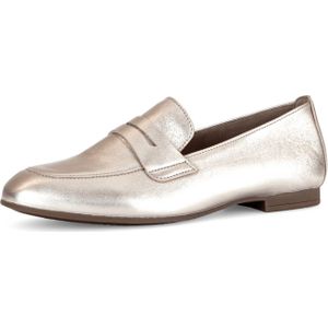 Gabor - Dames Loafers - Geel - Gouden Leer met Glamour Touch