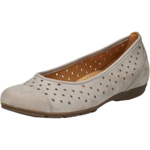 Gabor - 64.169.21 - Ballerina's - Weiss - Nubuck - Leer Combi